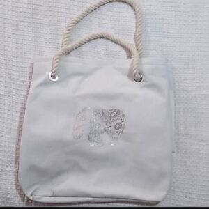 White Elephant Print Tote Bag